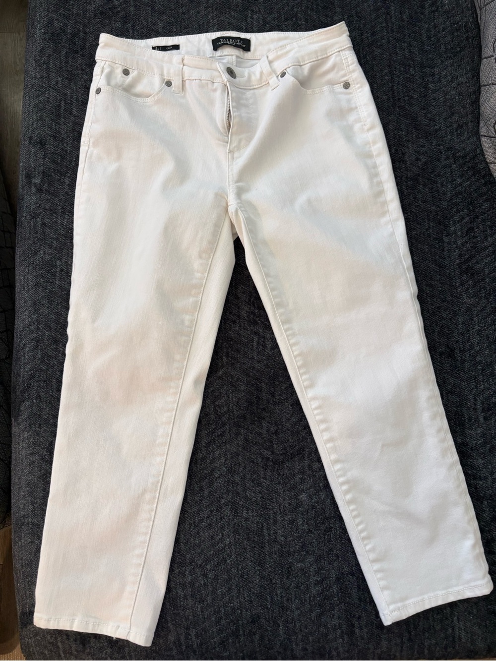 Talbots Cream Straight-Leg Women’s Jeans